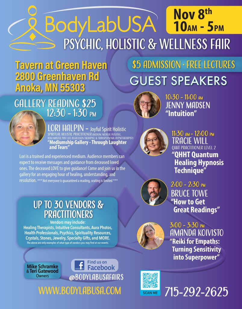BodyLabUSA Holistic & Psychic Fair - Anoka, MN @ Tavern at Green Haven
